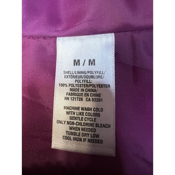 Aeropostale Women's Quilted Puffer Vest Mock Collar Navy Size Medium EXCELLENT - Picture 5 of 5